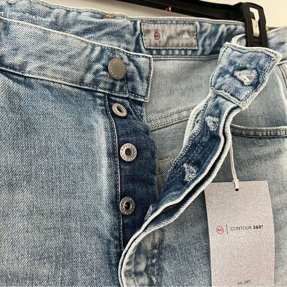 AG® Adriano Goldshmied Alexxis Jean Shorts in 23 Years Facade Patched, 32, NWT - Picture 4 of 11